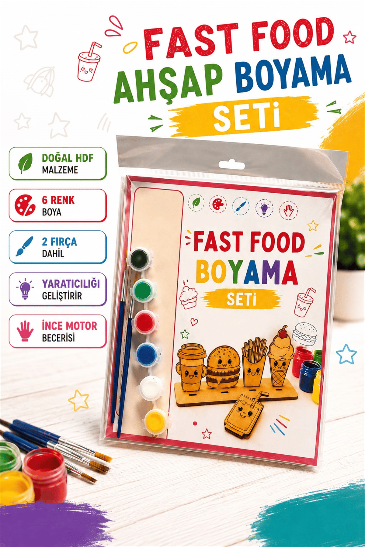 ALG-6021 FAST FOOD BOYAMA SETİ