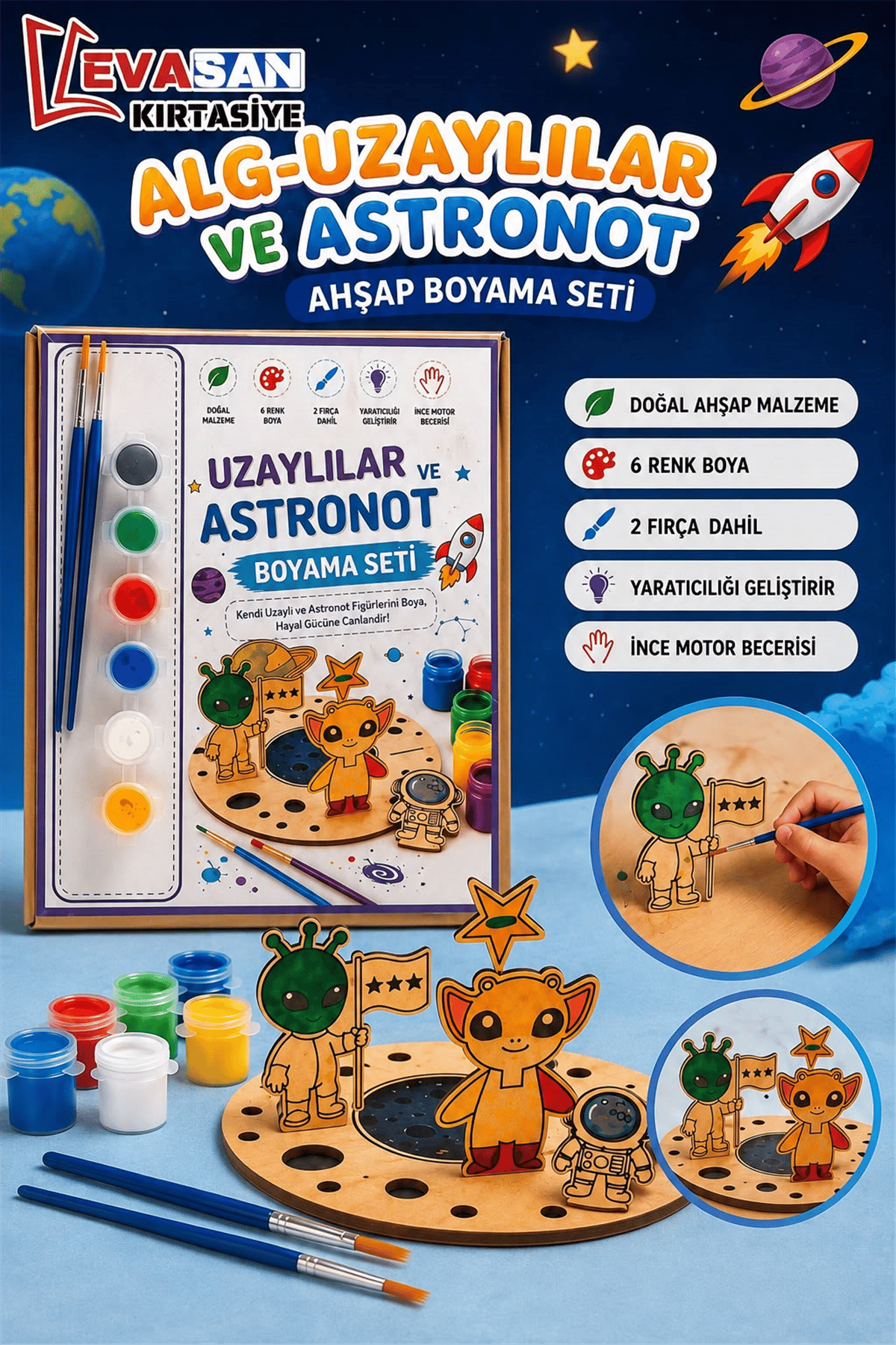 ALG-6027 UZAYLILAR VE ASTRONOT BOYAMA SETİ 