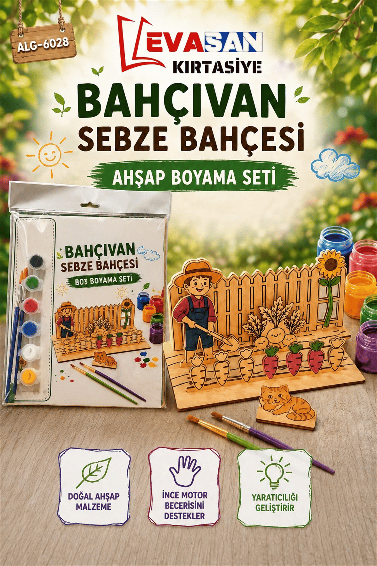 ALG-6028 BAHÇIVAN SEBZE BAHÇESİ BOYAMA SETİ