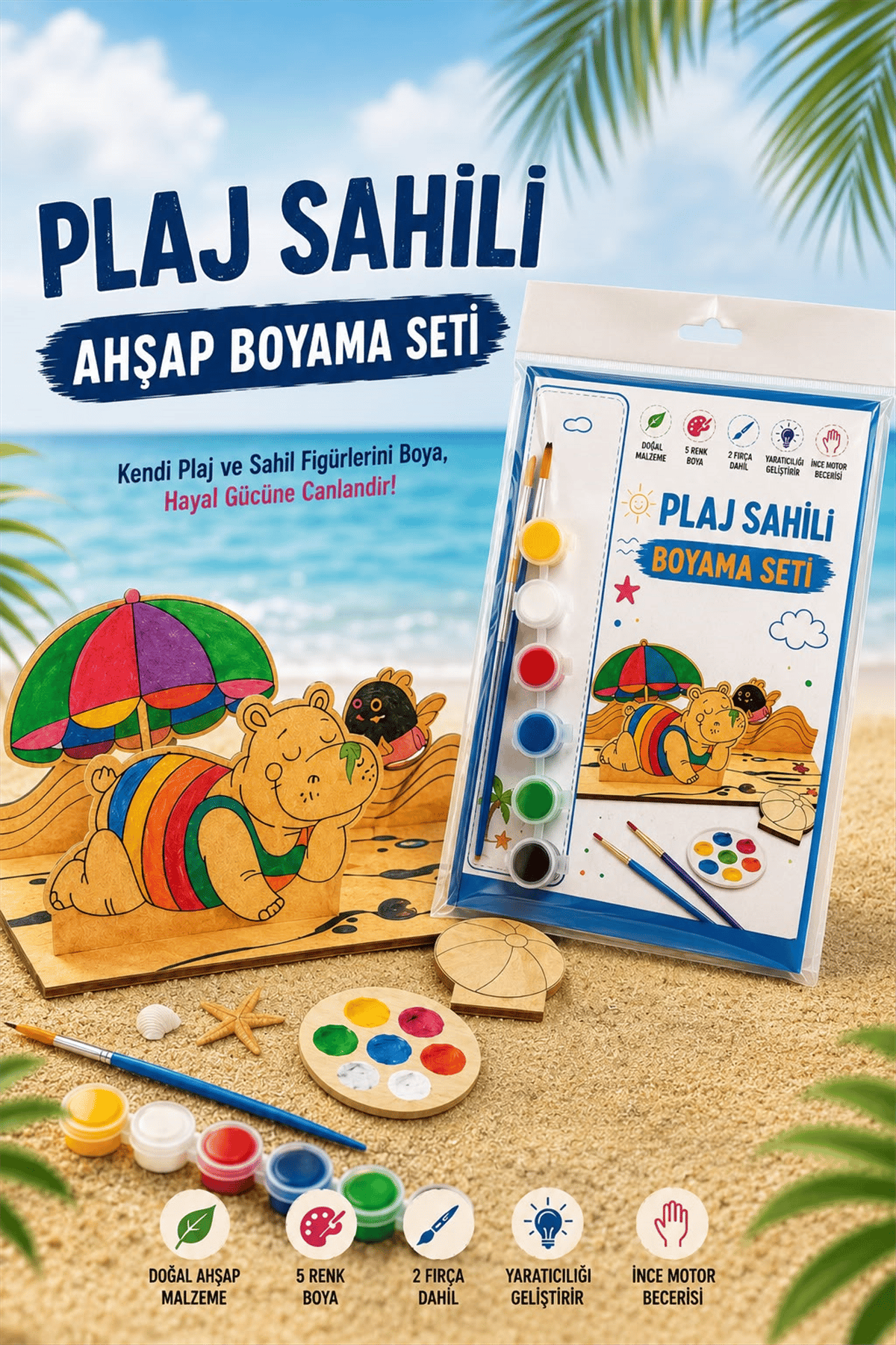 ALG-6030 PLAJ SAHİLİ BOYAMA SETİ