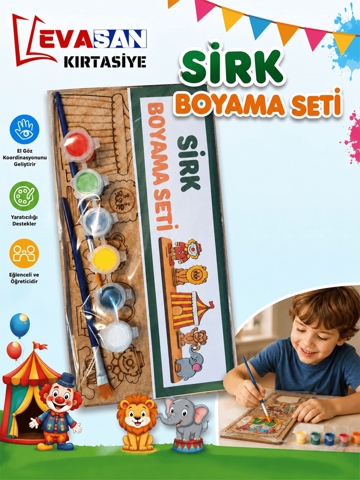 ALG SİRK AHŞAP BOYAMA SETİ 