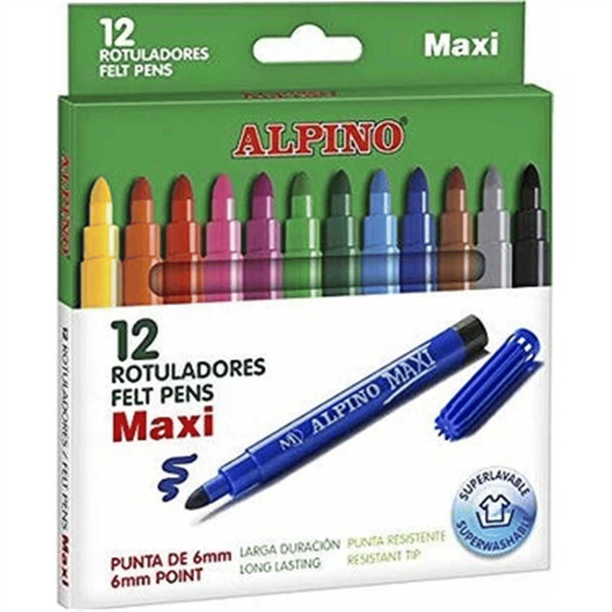 ALPİNO MAXİ KEÇELİ KALEM 12 Lİ