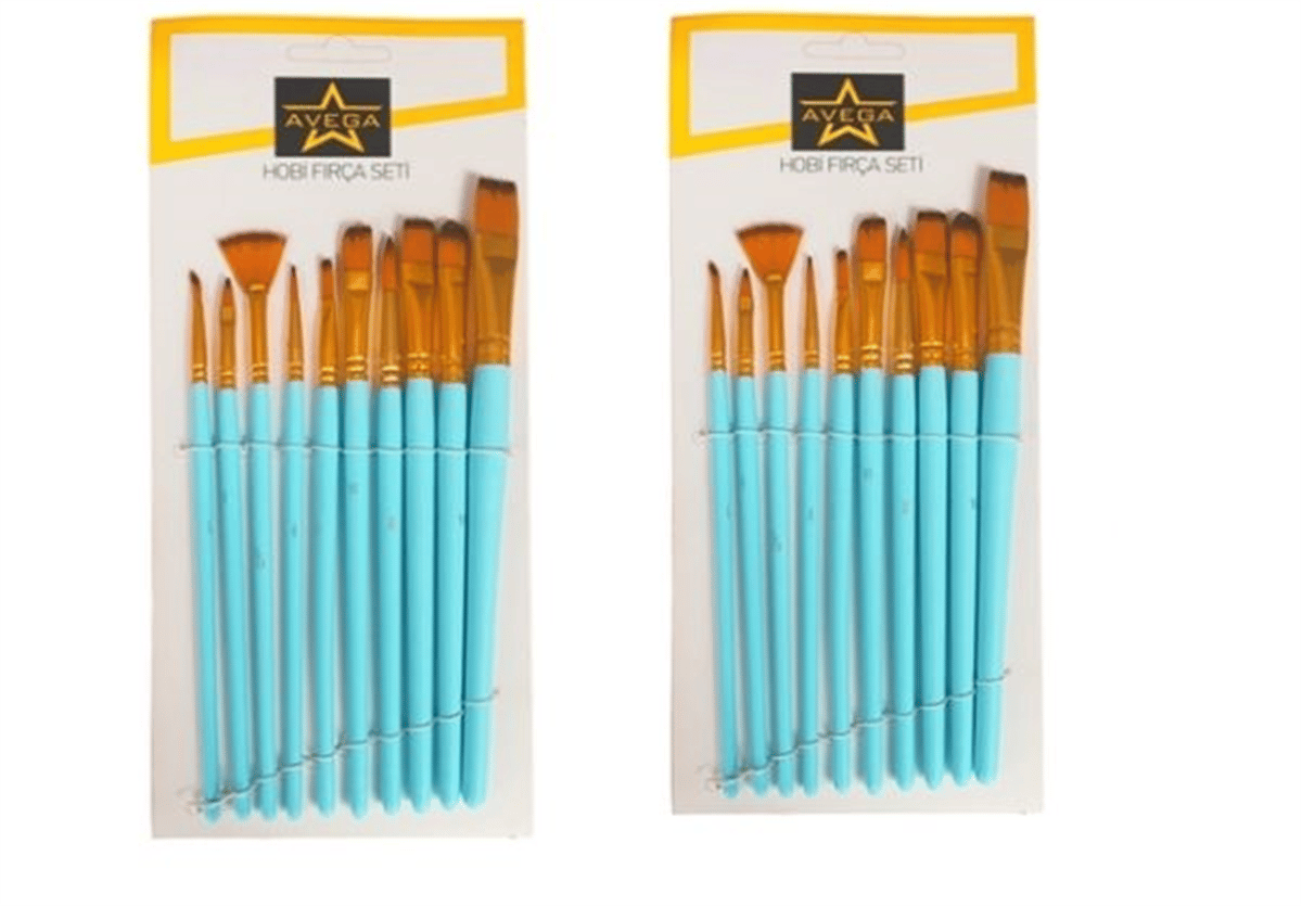 AVEGA 10 LU FIRÇA SETİ AVG-75 PAKET:12 Lİ