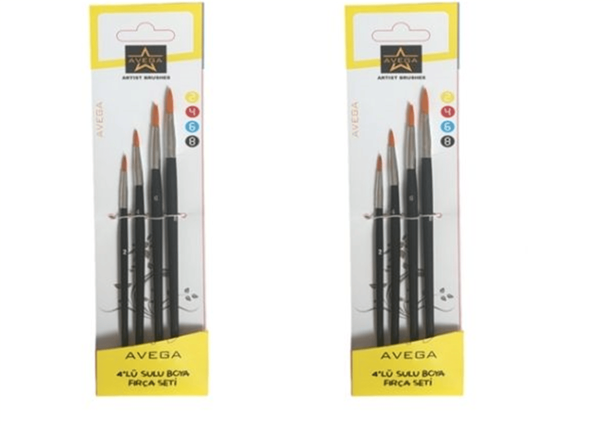 AVG-143 SULU BOYA FIRÇA SETİ 4 LÜ PK:12 Lİ *900