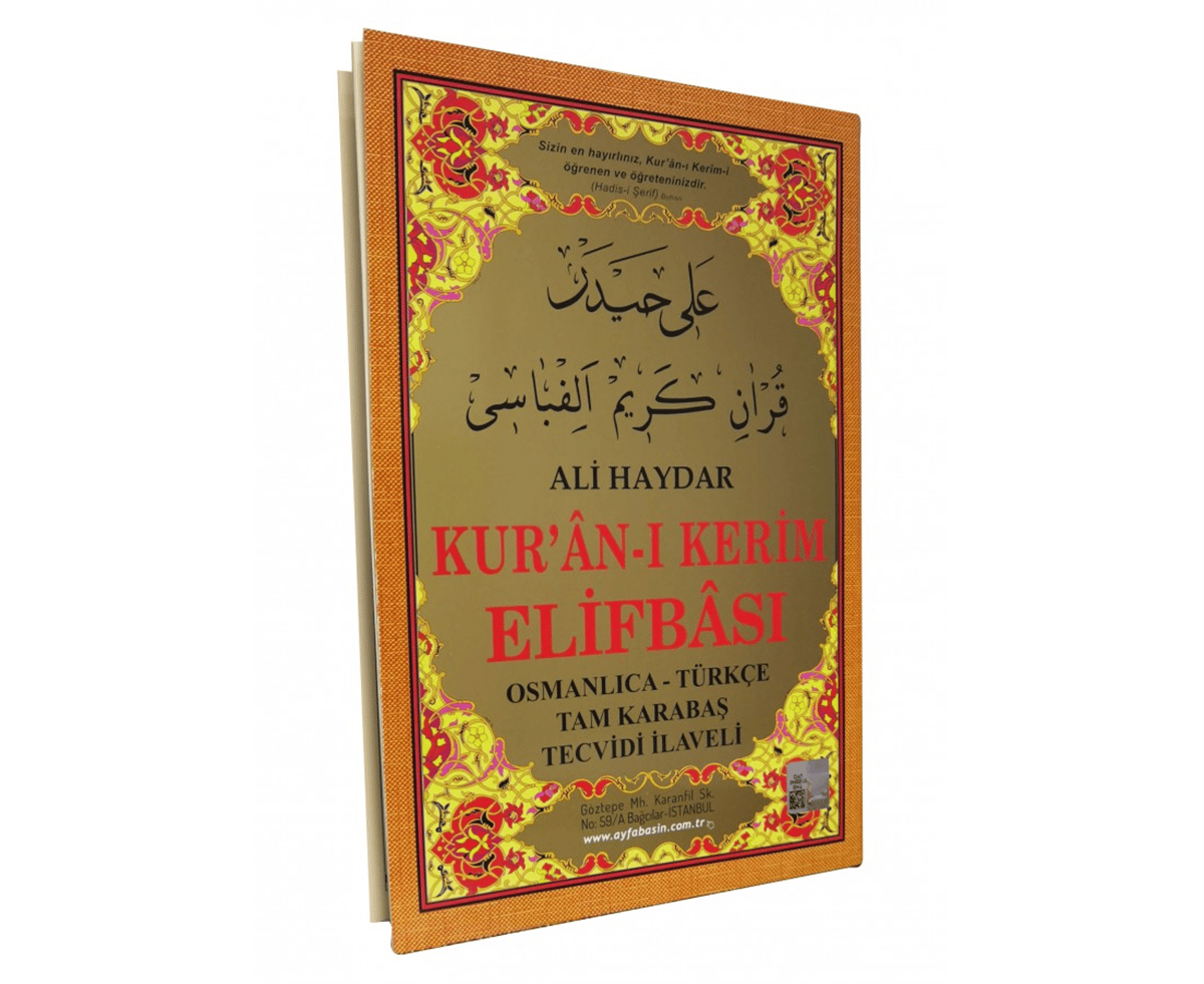 AYFA 046 TAM KARABAŞ TECVİDLİ ALİ HAYDAR LİFBASI