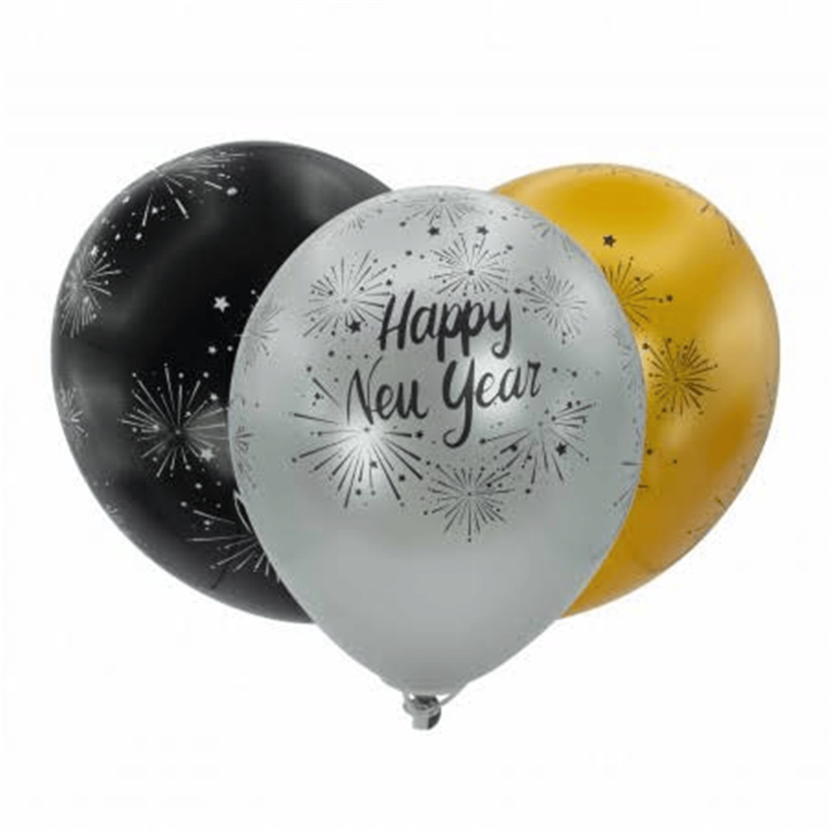 BASKILI BALON 8 Lİ 45 CM (HAPPY NEW YEAR)