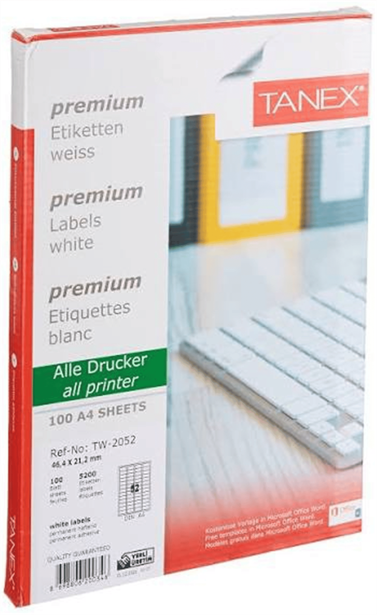 BİLGİSAYAR LAZER ETİKETİ 100 LÜ