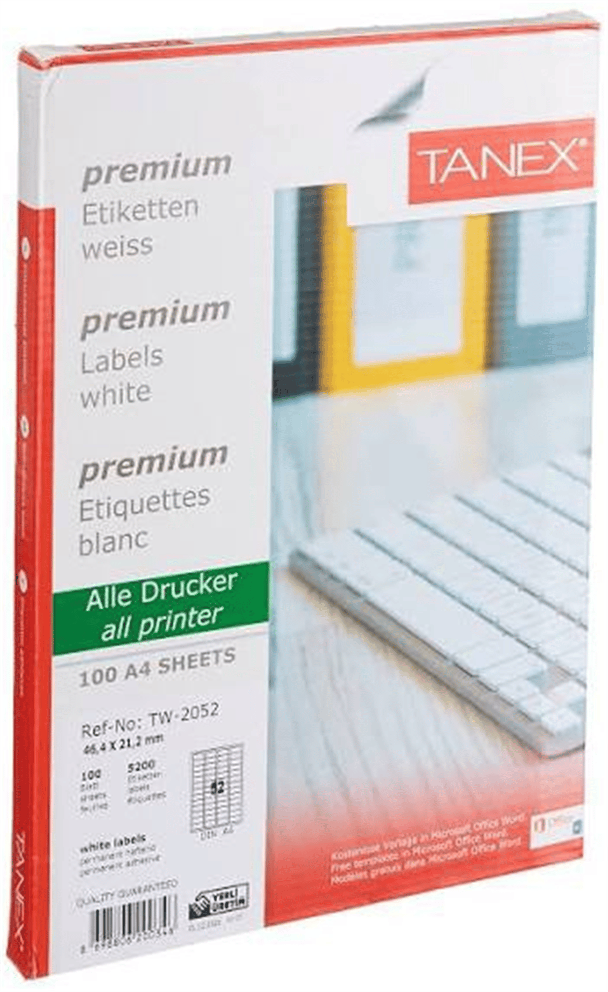 BİLGİSAYAR LAZER ETİKETİ 100 LÜ