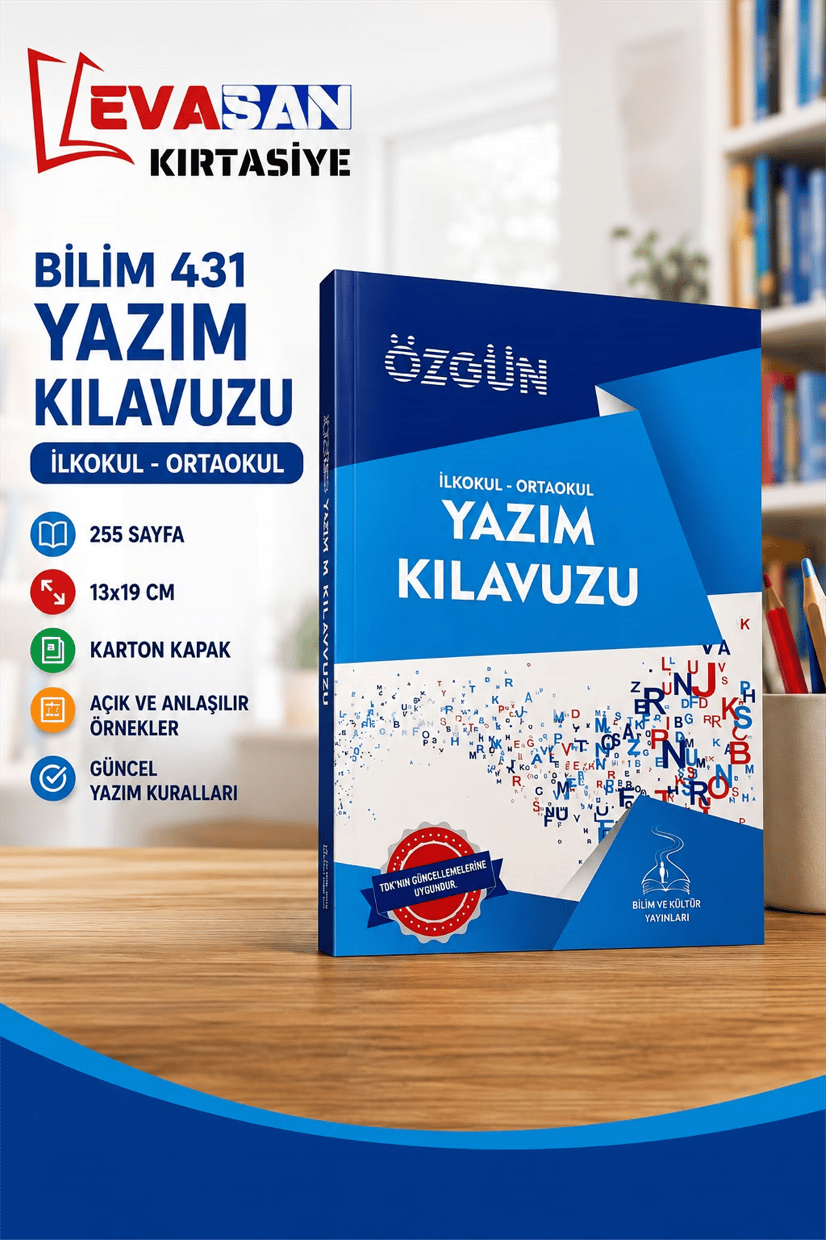 BİLİM 431 YAZIM KILAVUZU İLKOKUL-ORTAOKUL KARTON KAPAK 255 SAYFA 13X19 *20