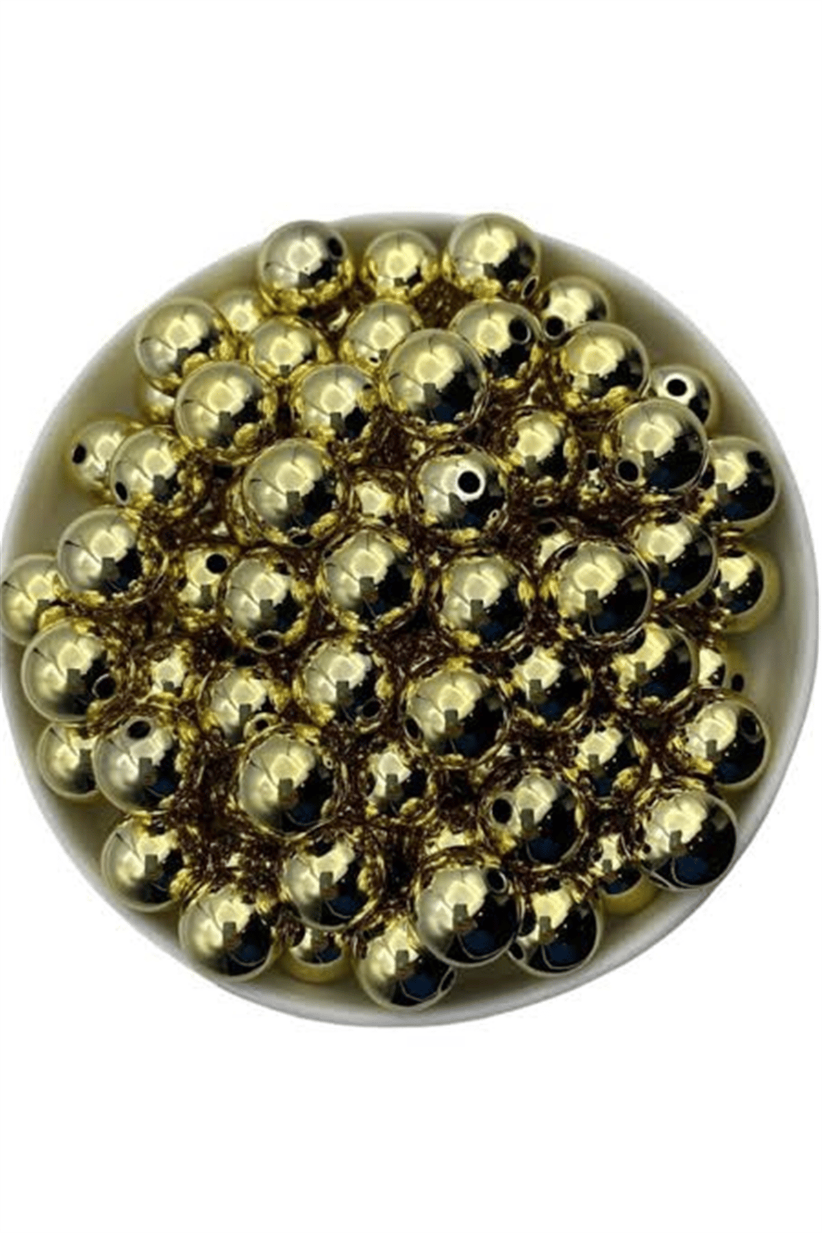 BONCUK PLS MAT GOLD 22 MM 10 LU