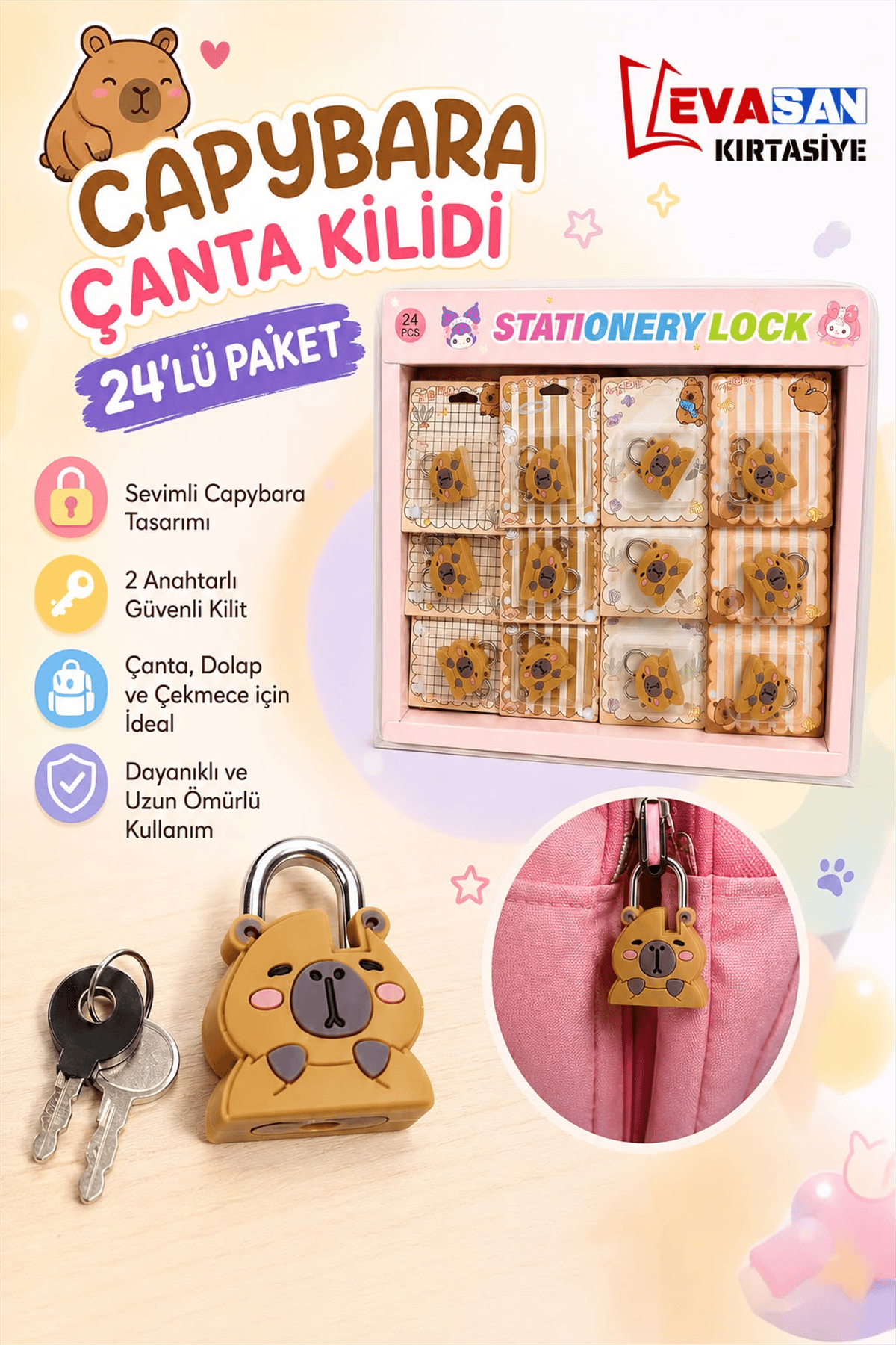 CAPY BARA 05801  KİLİT 24LÜ