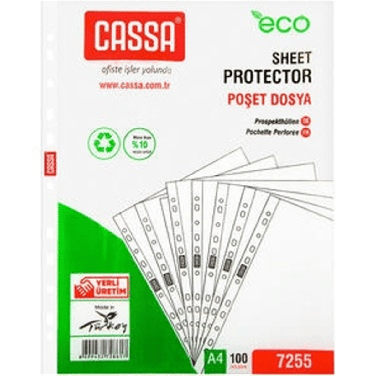 CASSA POŞET DOSYA PAKET : 100 LÜ