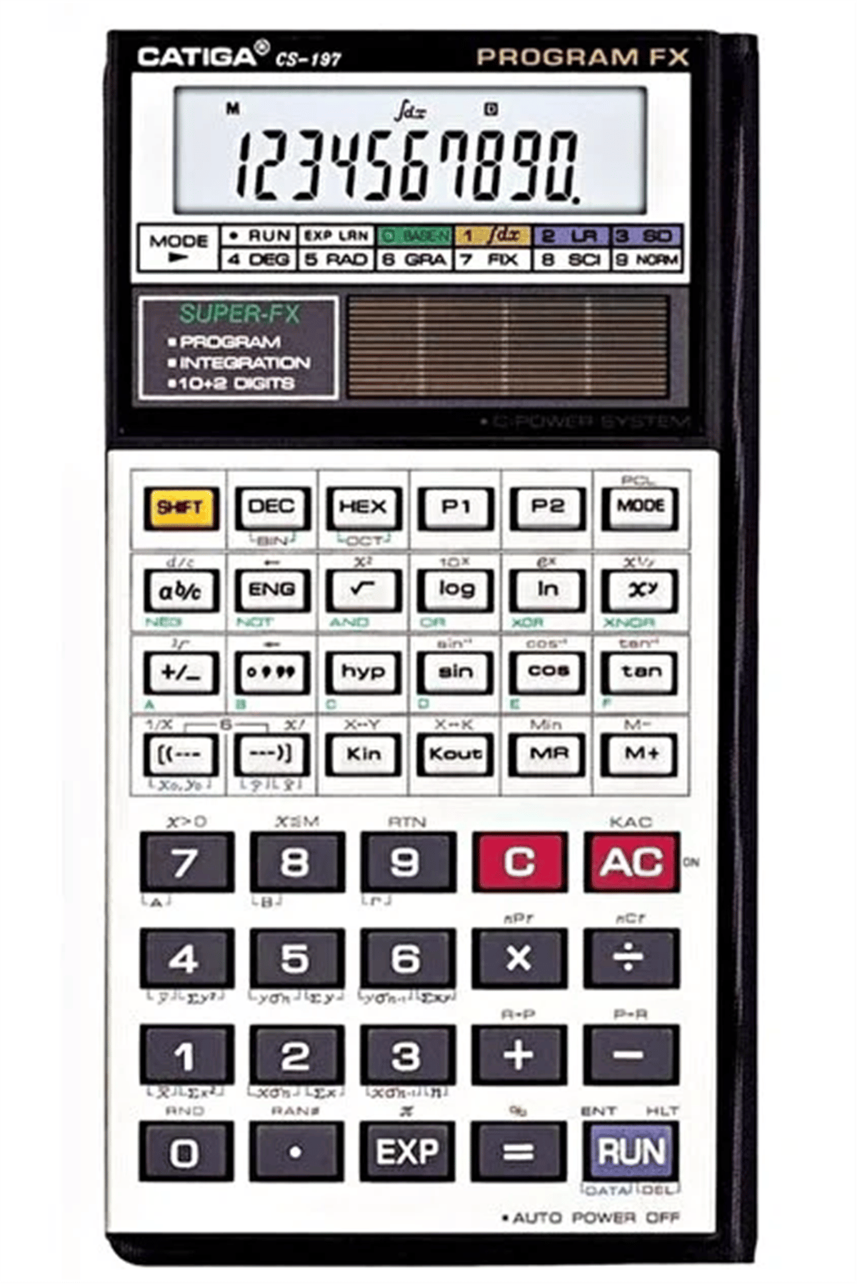 CATIGA FONKSİYONEL HESAP MAKİNESİ CS-197 (İNTEGRAL HESAPLAYABİLEN)