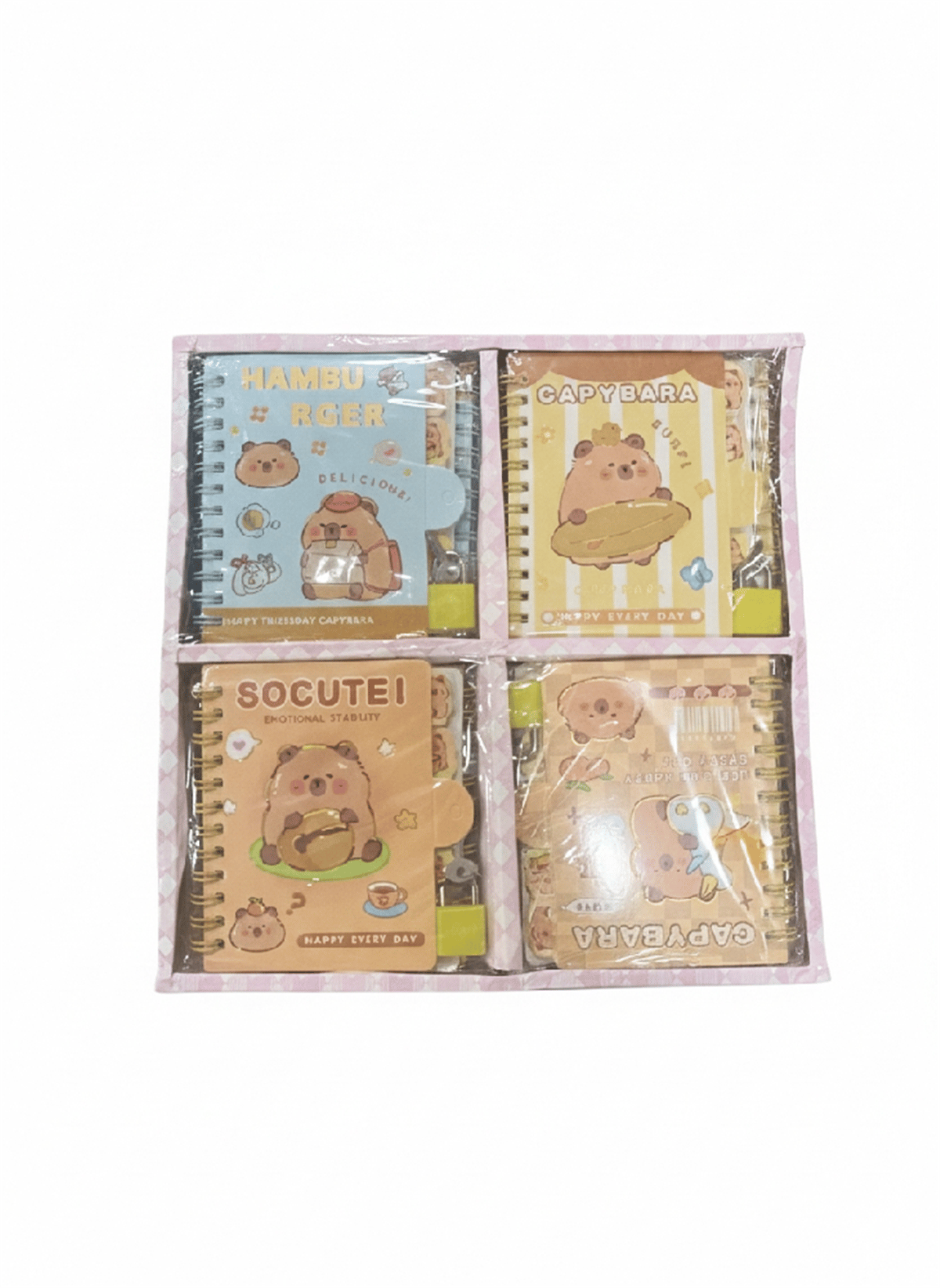 ÇNR 311 CAPYBARA A7 KİLİTLİ DEFTER 24 LÜ PK *480