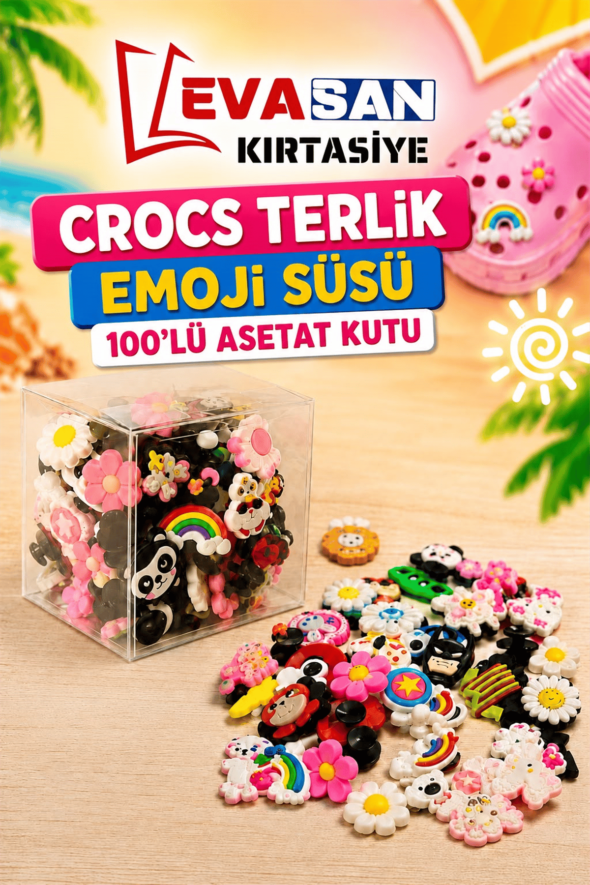 CROCKS TERLİK EMOJİ SÜSÜ PK:100 LÜ