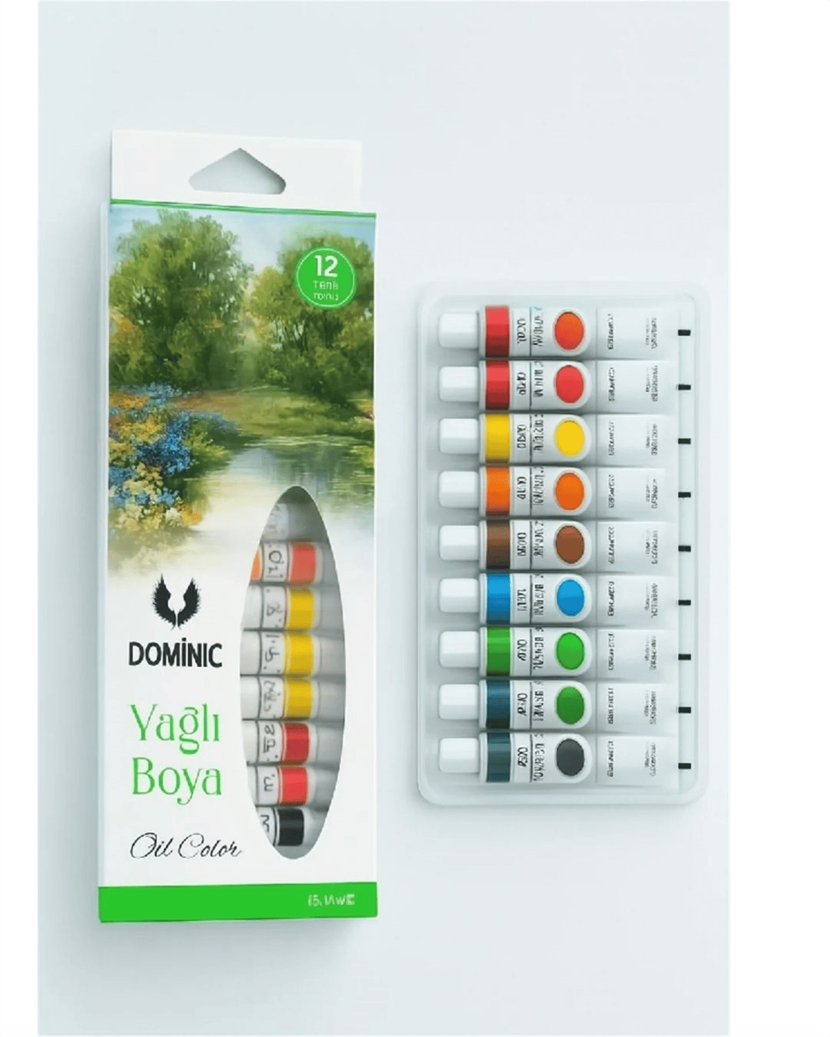 DOMİNİC 12 RENK TÜP YAĞLI BOYA