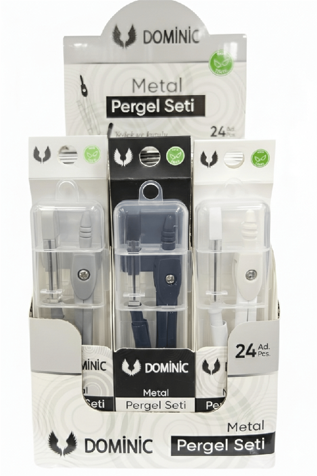 DOMİNİC METAL PERGEL SET CR-181 PAKET:24 LÜ
