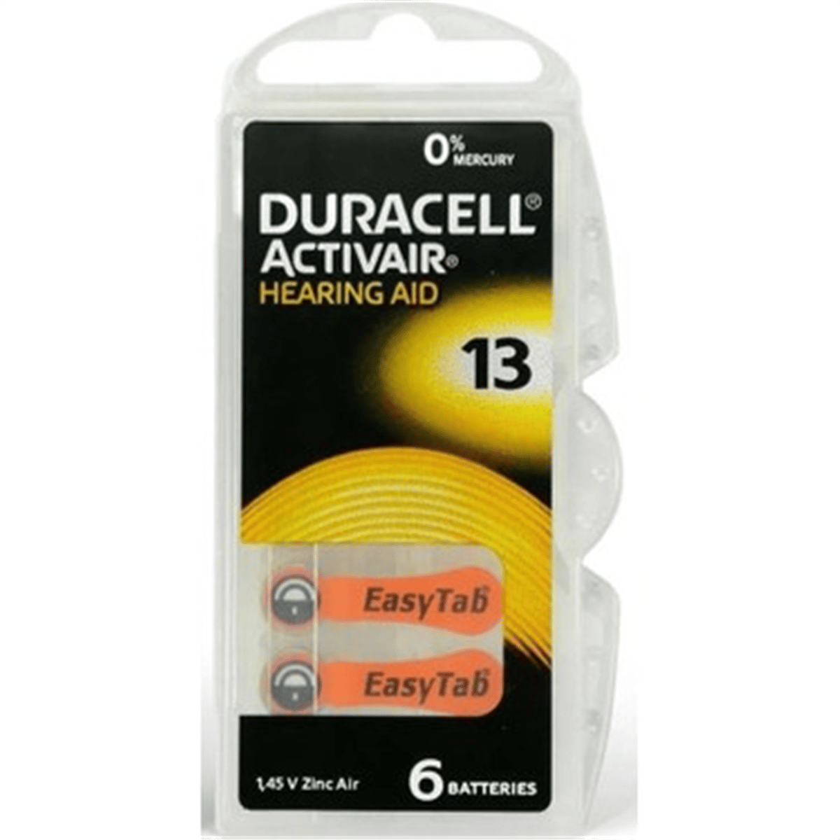 Duracell 13 PR48 Kulaklık İşitme Cihazı Pili 6'lı Paket