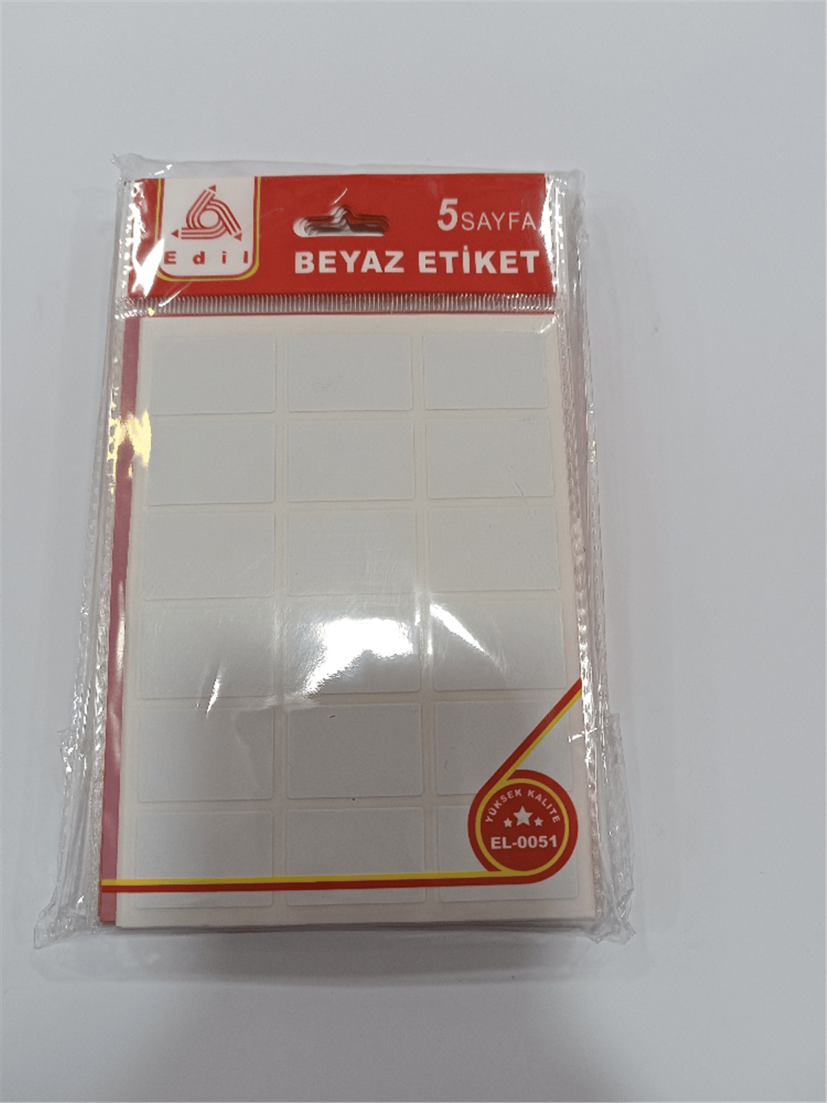EDİL 5  SAYFA BEYAZ ETİKET P:24 LÜ
