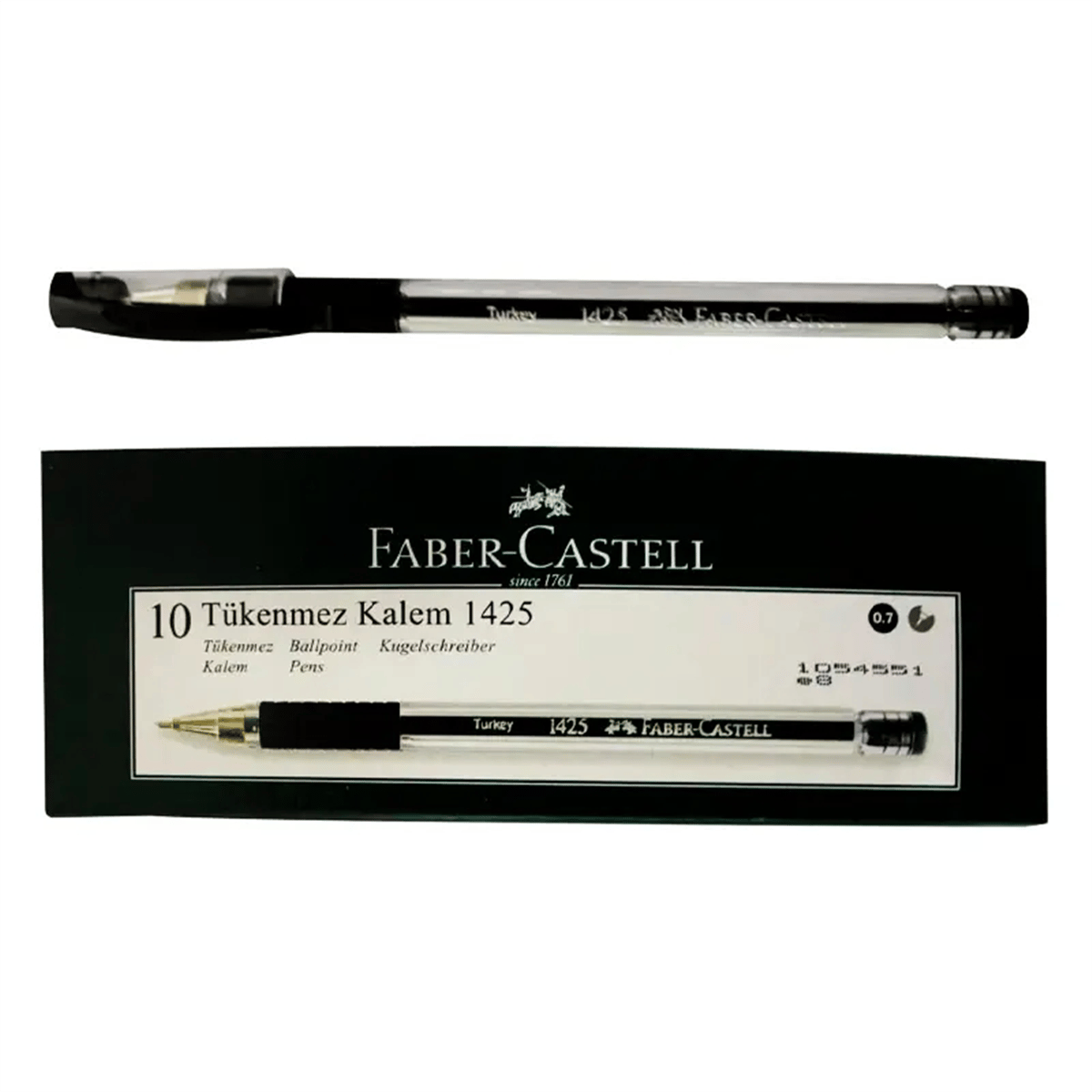 FABER 1425 SİYAH TÜKENMEZ KALEM 10 LU