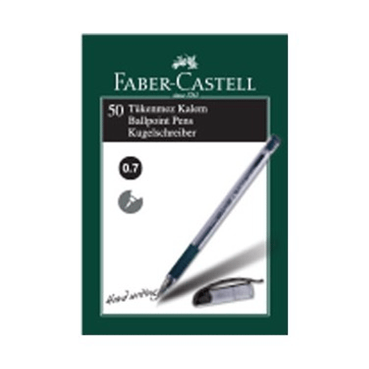 FABER 1425 TÜKENMEZ KALEM SİYAH 50 Lİ