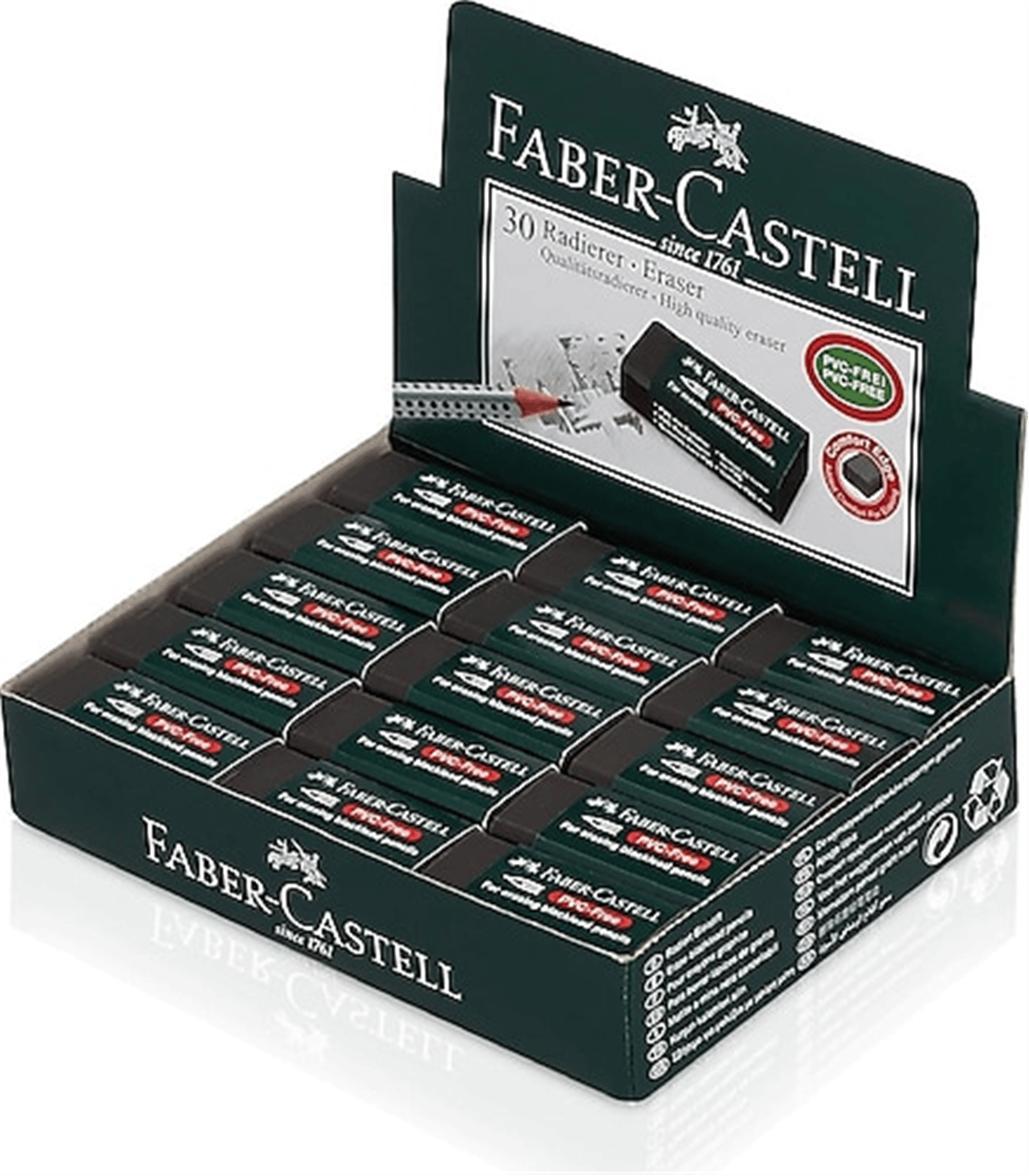FABER 188923 SİYAH SİLGİ 7089/30 PK:30 LU