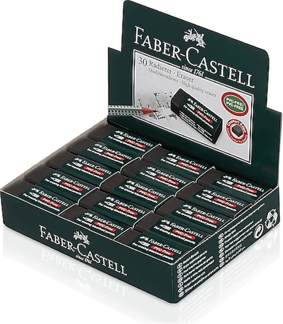FABER 188923 SİYAH SİLGİ 7089/30 PK:30 LU