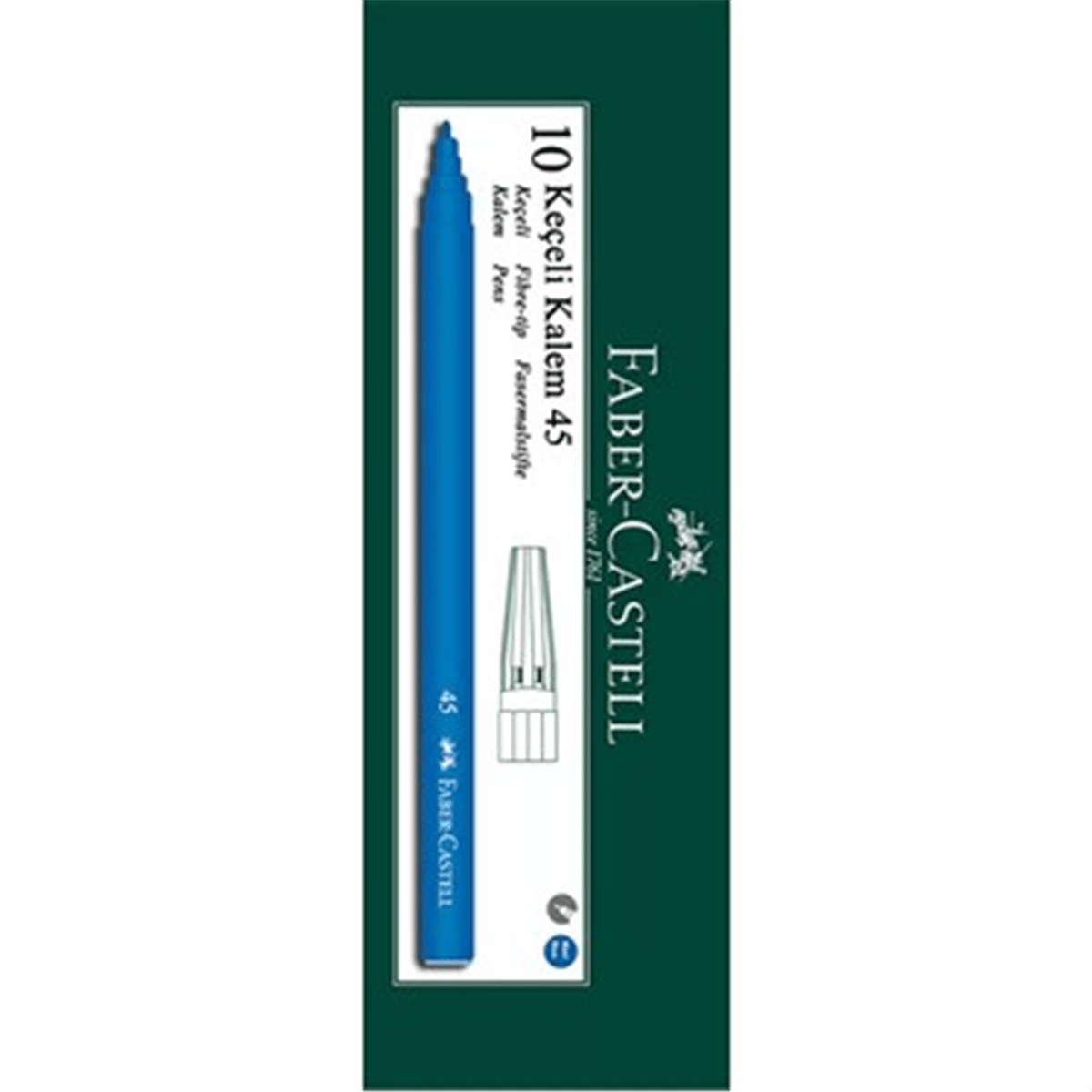 FABER 45 OFİCE KEÇELİ KALEM MAVİ PK:10 LU