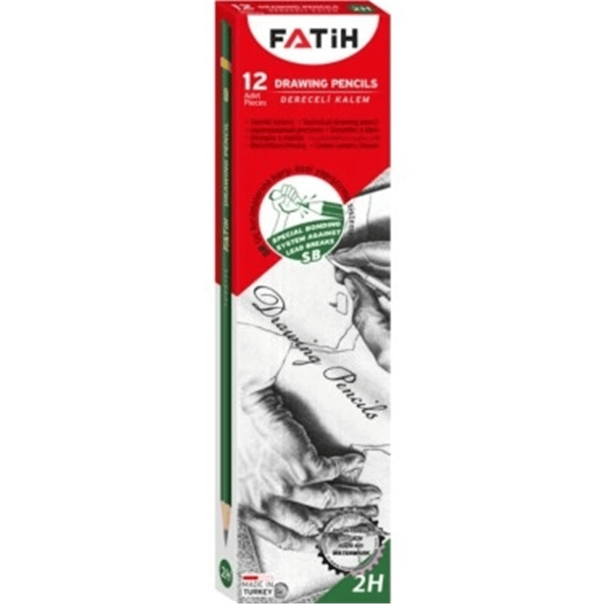 FATİH DERECELİ KALEM 2H 12Lİ *144