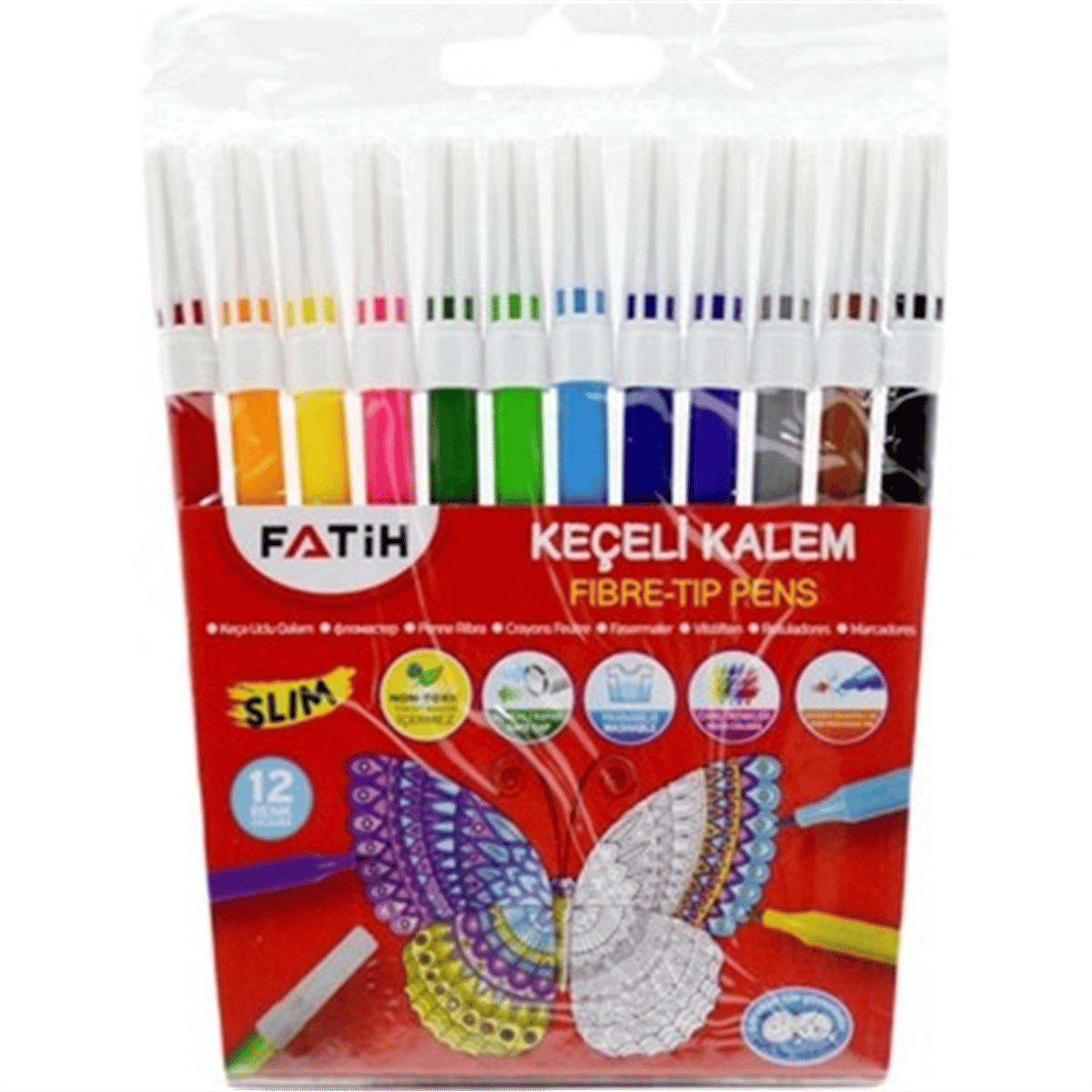 FATİH SLİM KEÇELİ KALEM 12 Lİ *216