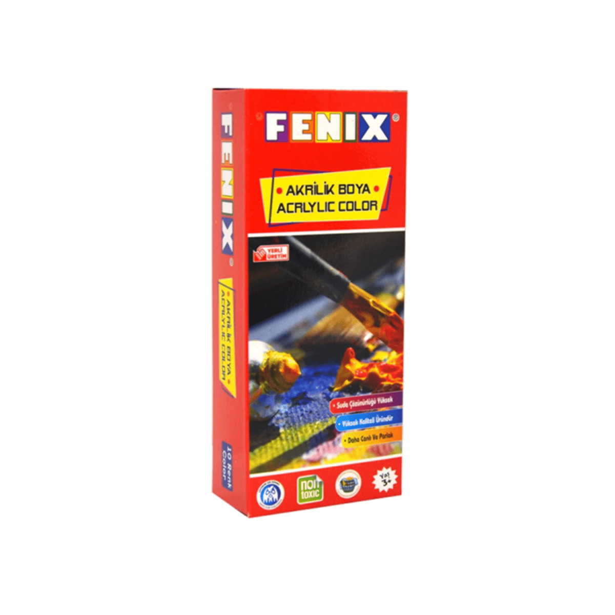 FENİX FN56 AKRİLİK BOYA ASKILI  12*25 ml *30