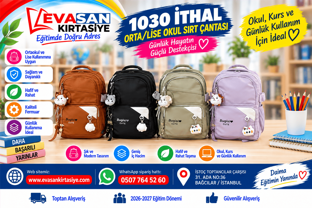 GMS 1030 ORTAOKUL/LİSE SIRT ÇANTASI