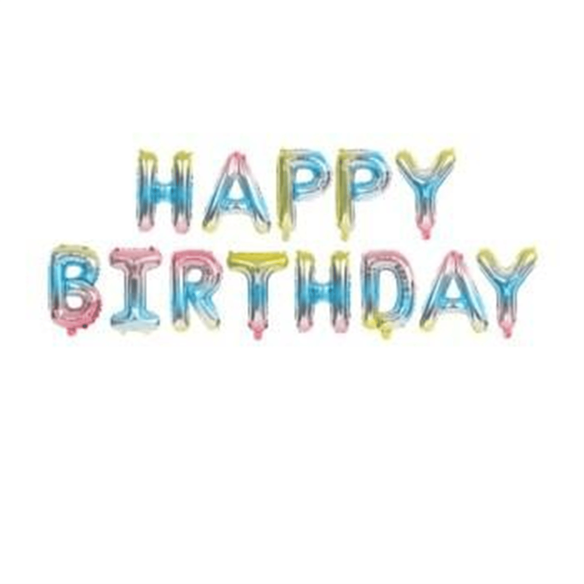 HAPPY BRİTHDAY GÖKKUŞAĞI FOLYO BALON SET