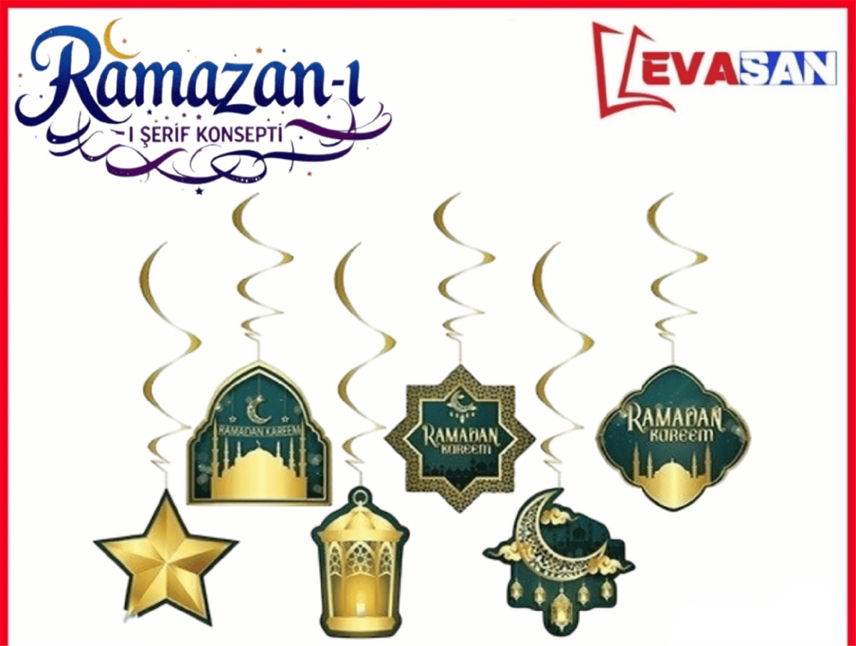 HOŞGELDİN RAMAZAN 6 LI TAVAN SÜS