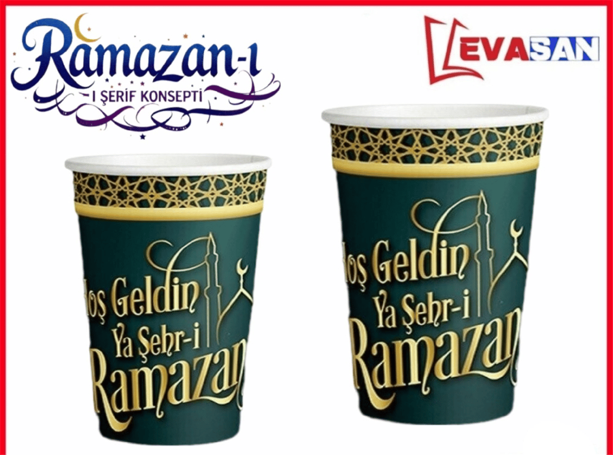 HOŞGELDİN RAMAZAN 8 Lİ KARTON BARDAK