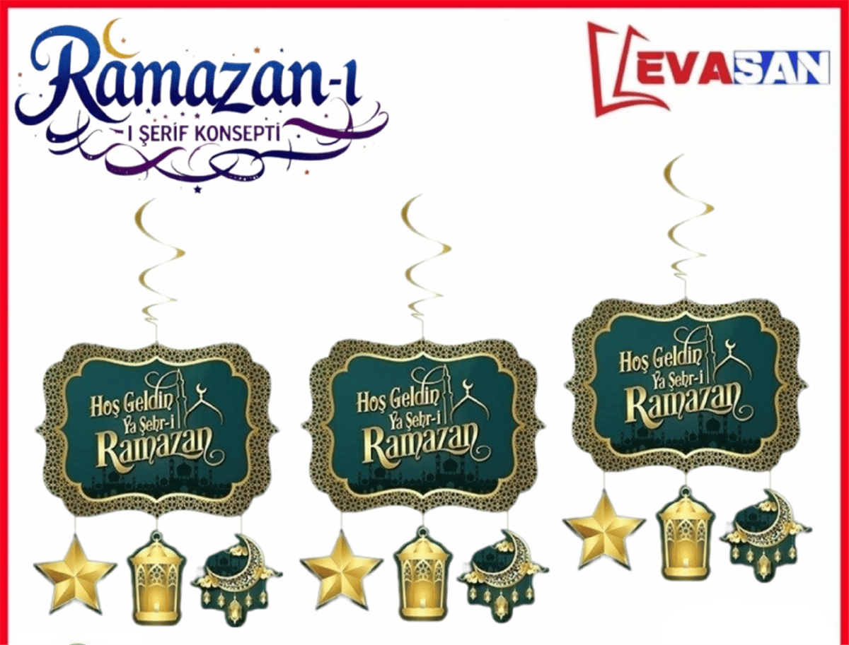 HOŞGELDİN RAMAZAN ASMALI TAVAN SÜS