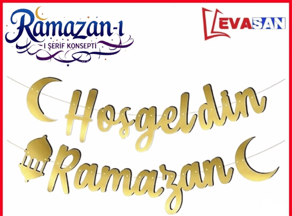 HOŞGELDİN RAMAZAN KALİGRAFİ BANNER
