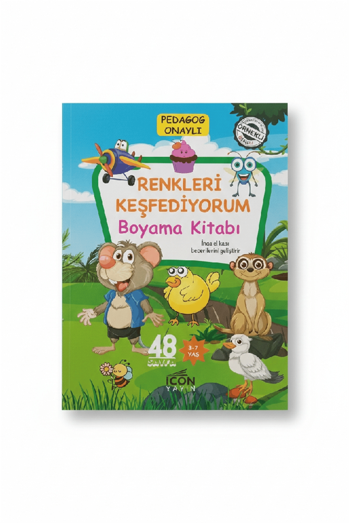 İCON 48 SAYFA BOYAMA KİTABI ÖRNEKLİ *100