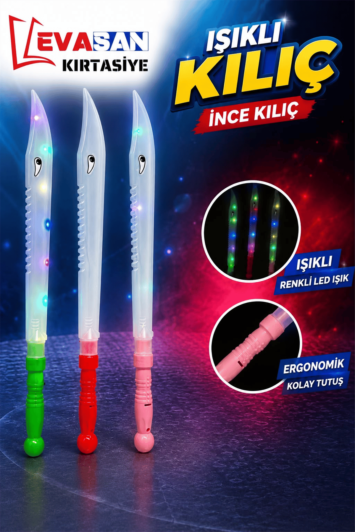IŞIKLI KILIÇ 45 CM