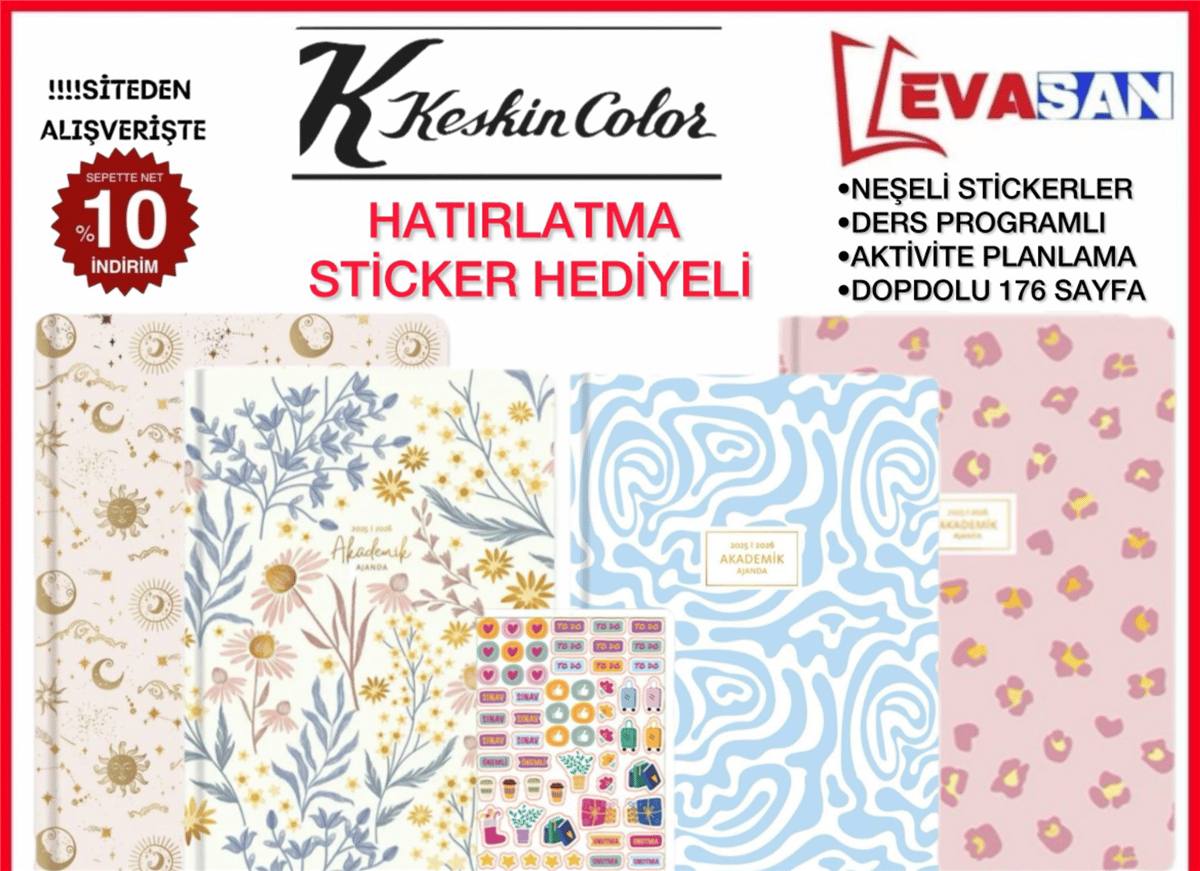 KESKİN 17X24 2026 AKADEMİK AJANDA 176 SAYA