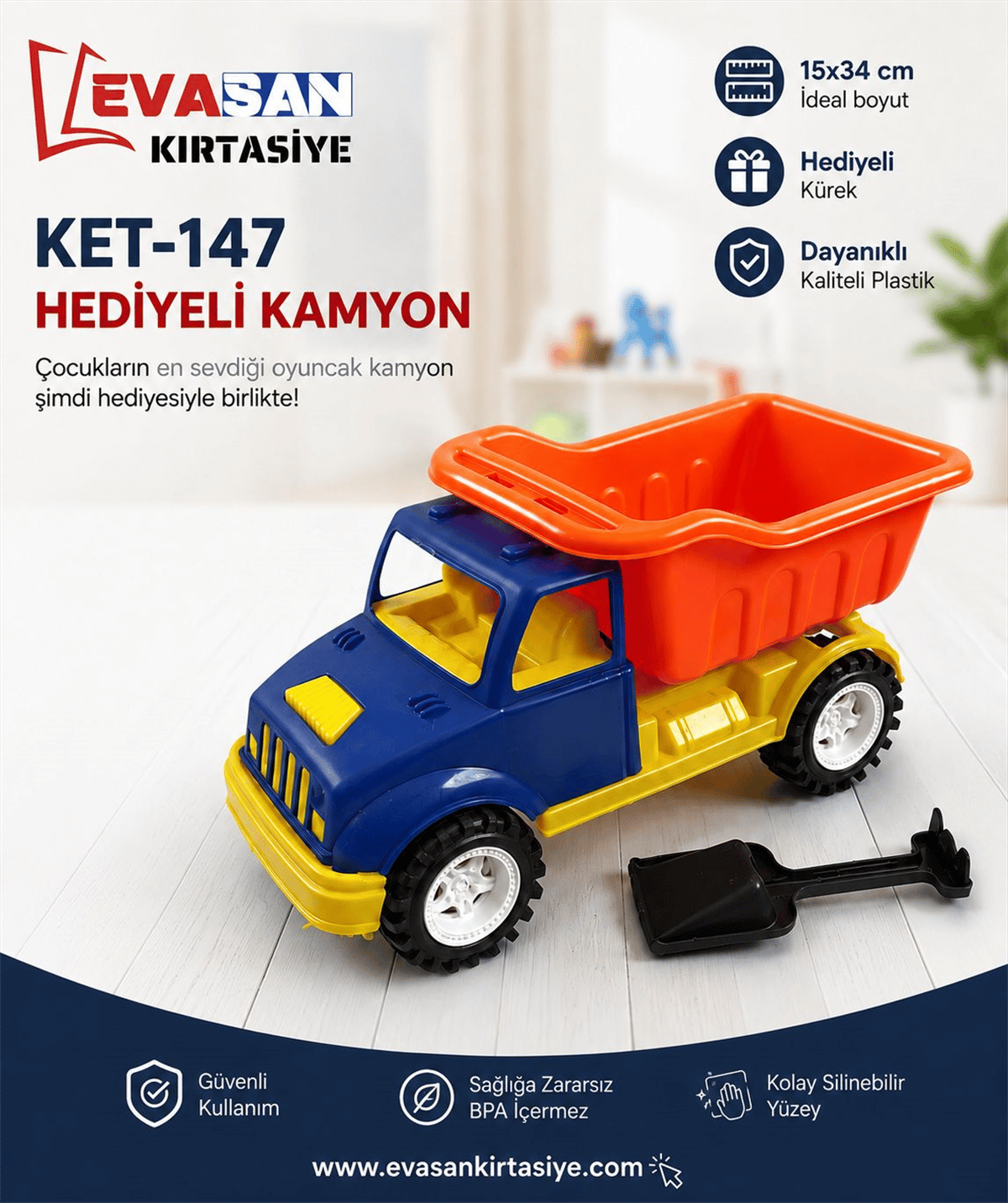 KET-147 KAMYON 13X34 CM *48