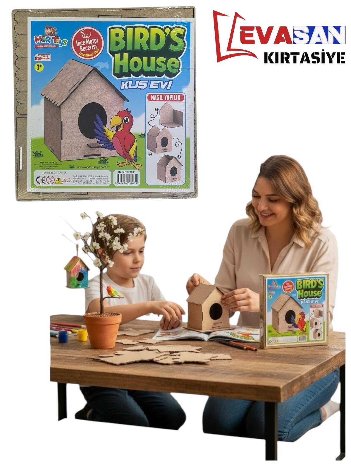 KUŞ EVİ DEMONTE MAKET KOD: 9803