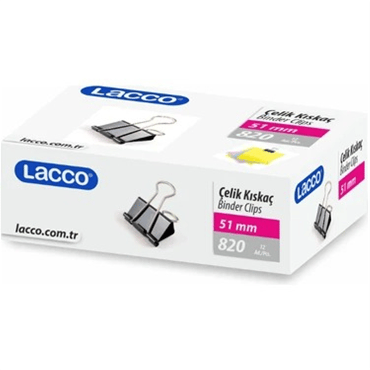 LACCO 820 ÇELİK KISKAÇ 51 MM. 12 Lİ *24
