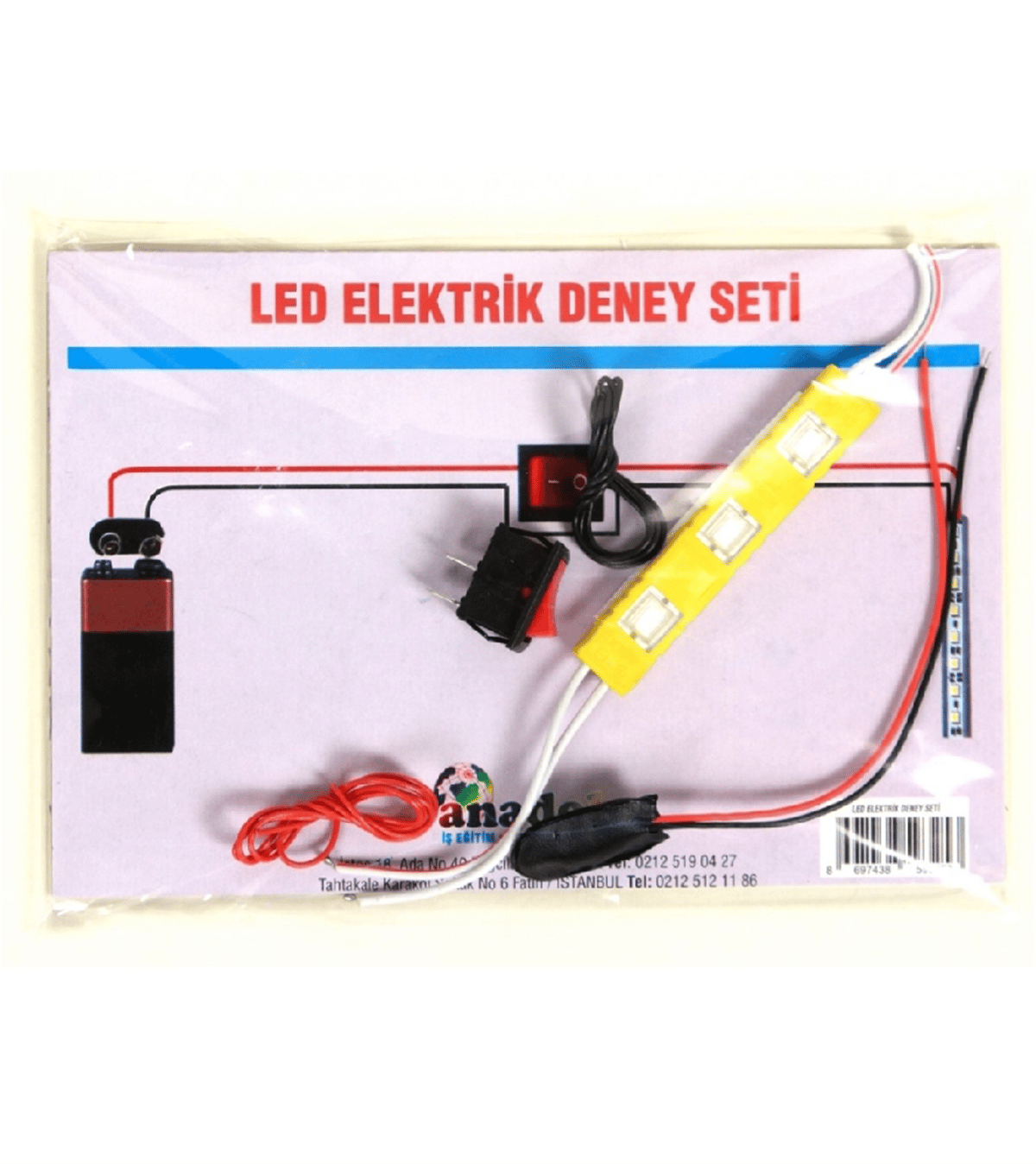 LEDLİ ELEKTRİK DENEY SETİ 10 LU PK