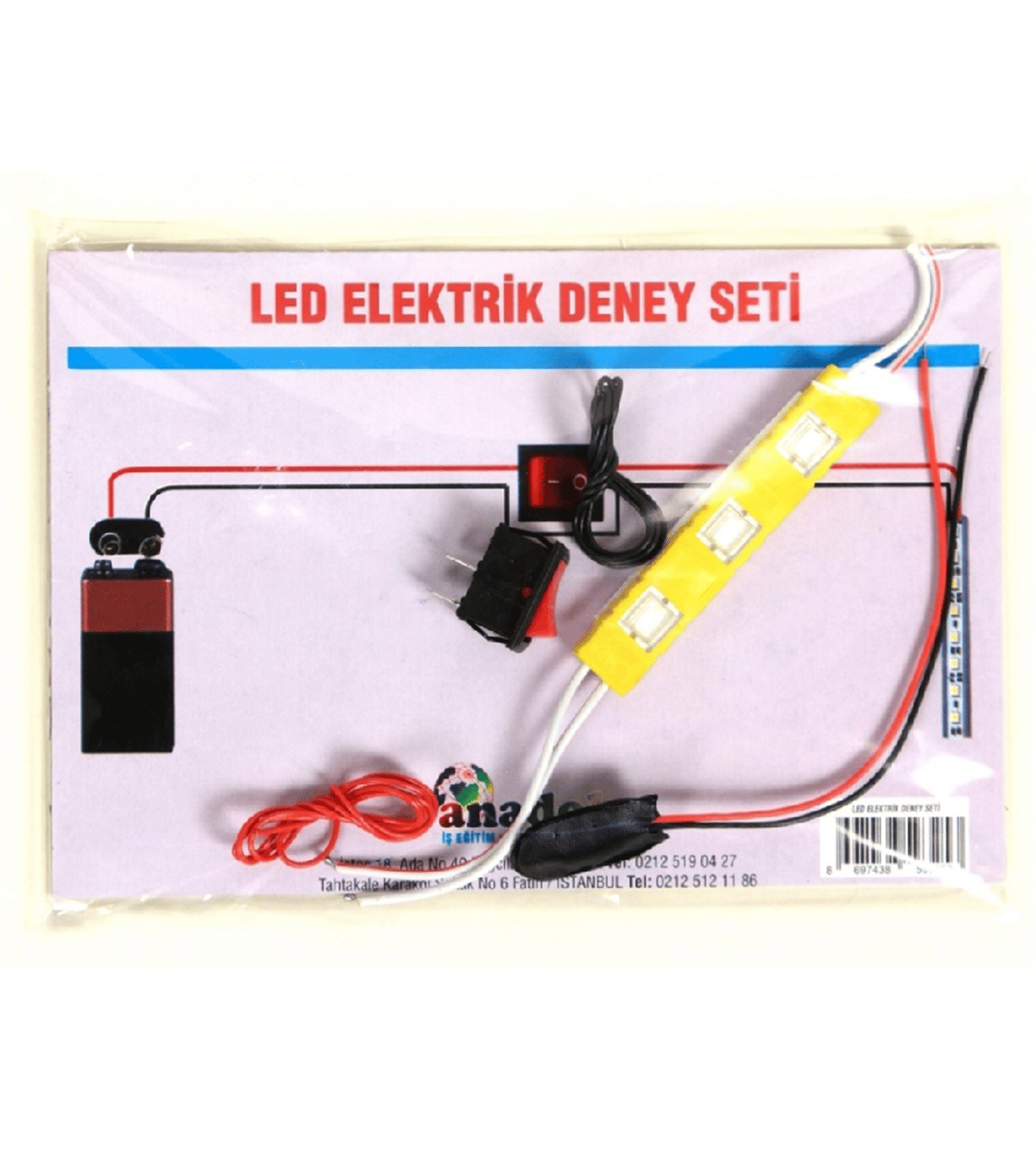LEDLİ ELEKTRİK DENEY SETİ 10 LU PK