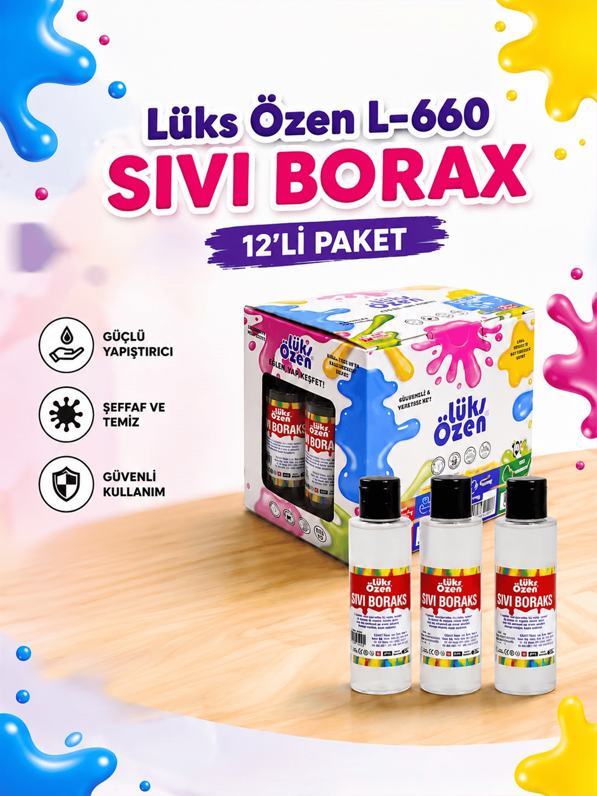 LÜKS ÖZEN  L-660 SIVI BORAX 70 ML PK:12 Lİ