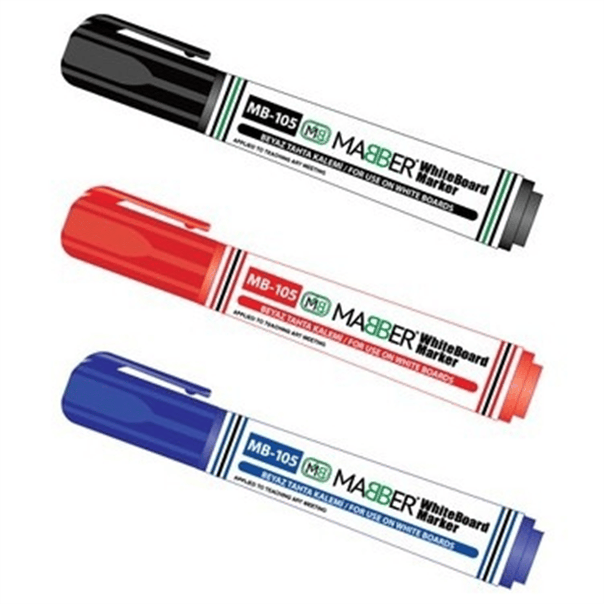 MABBER X-105 TAHTA KALEMİ MAVİ KESİK UCLU  P:12Lİ