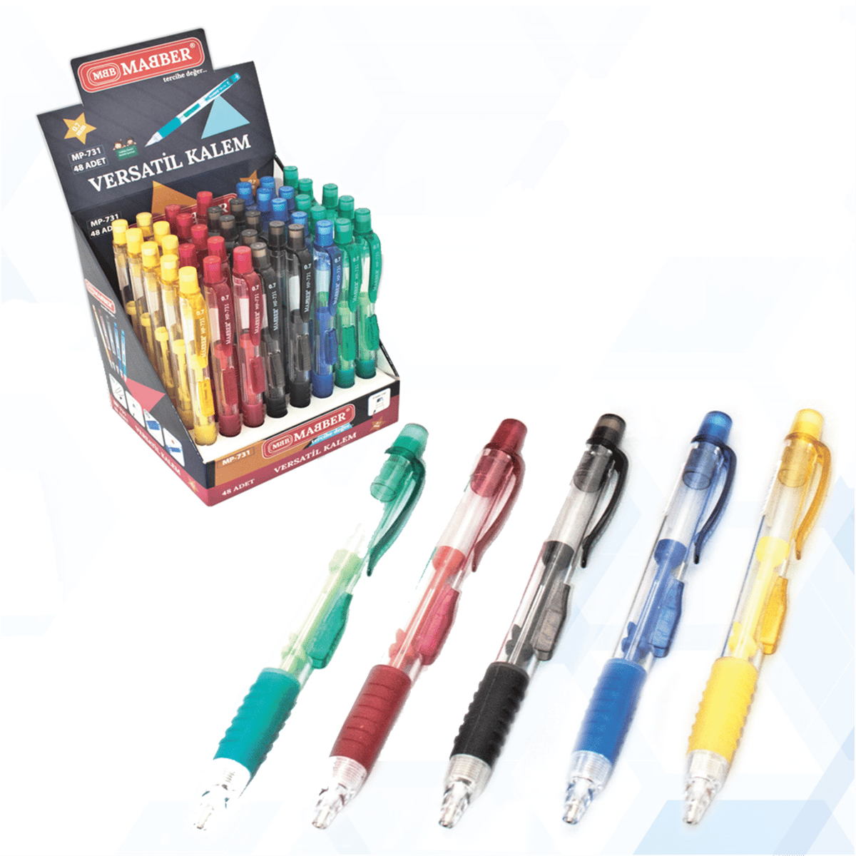 MABER-MP731 VERSATİL KALEM 0.7 48'Lİ 1440*30