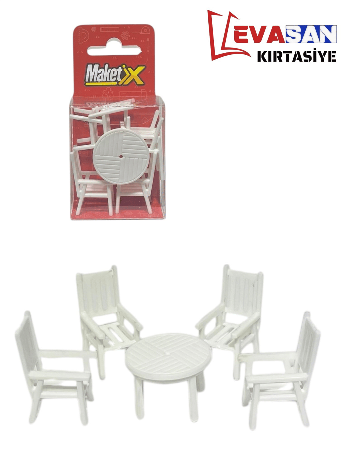 MAKETİX MASA SANDALYE SETİ FİGÜR KOD: MX-2008