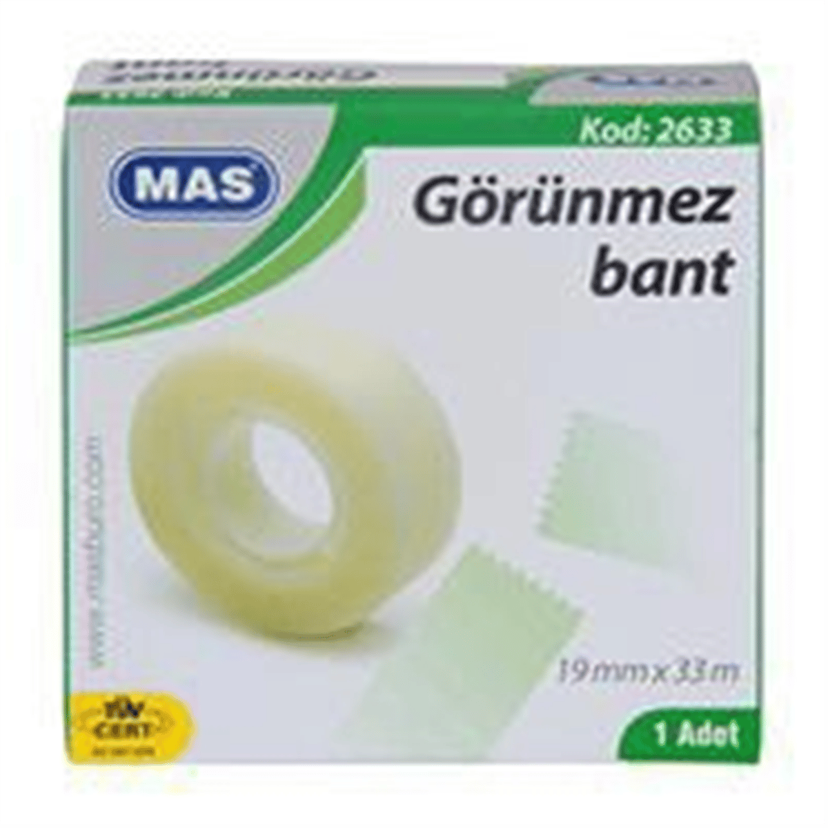 MAS 2633 GÖRÜNMEZ BANT 19mmX33m